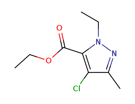 1H-Pyrazole-5-carboxylicacid, 4-chloro-1-ethyl-3-methyl-, ethyl ester