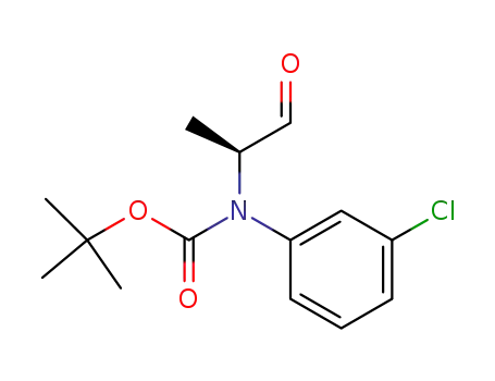 (S)-tert-butyl (3-chlorophenyl)(1-oxopropan-2-yl)carbamate