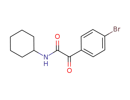 Molecular Structure of 1029542-48-0 (2-(4-bromophenyl)-N-cyclohexyl-2-oxoacetamide)