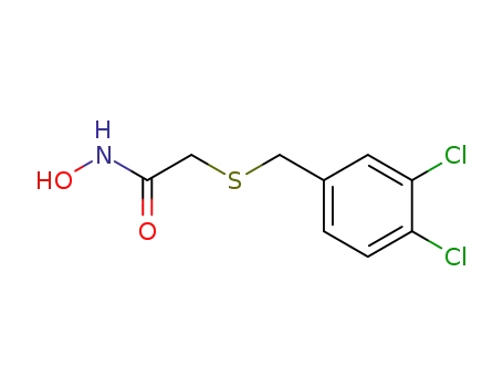 Molecular Structure of 65051-01-6 (Acetamide, 2-[[(3,4-dichlorophenyl)methyl]thio]-N-hydroxy-)