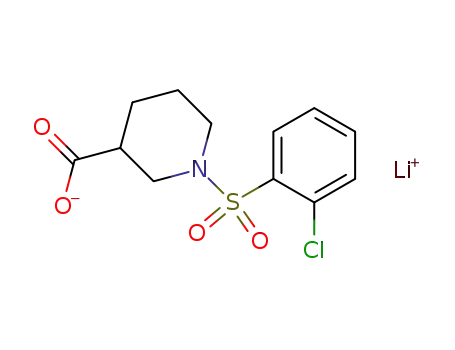 Lithium 1-(2-chloro-benzenesulfonyl)-piperidine-3-carboxylate