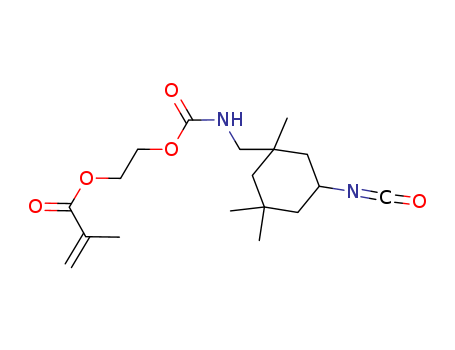 2-Propenoic acid, 2-methyl-, 2-(((((5-isocyanato-1,3,3-trimethylcyclohexyl)methyl)amino)carbonyl)oxy)ethyl ester