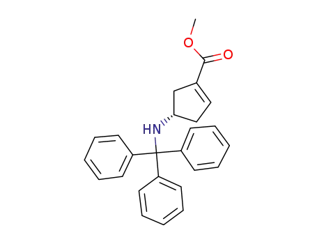 Methyl (4S)-4-(tritylamino)cyclopent-1-ene-1-carboxylate