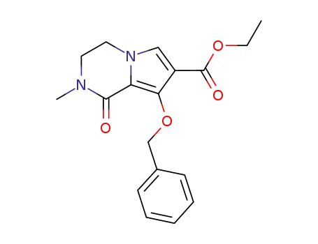 ethyl 8-(benzyloxy)-2-methyl-1-oxo-1,2,3,4-tetrahydro-pyrrolo[1,2-a]-pyrazine-7-carboxylate
