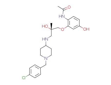 AcetaMide, N-[2-[(2S)-3-[[1-[(4-chlorophenyl)Methyl]-4-piperidinyl]aMino]-2-hydroxy- 2-Methylpropoxy]-4-hydroxyphenyl]-
