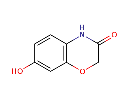Molecular Structure of 67193-97-9 (7-HYDROXY-2H-BENZO[B][1,4]OXAZIN-3(4H)-ONE)