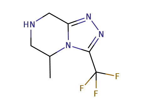 Molecular Structure of 723286-87-1 (3-(trifluoromethyl)-5,6,7,8-tetrahydro-5-methyl-[1,2,4]triazolo[4,3-a]pyrazine)
