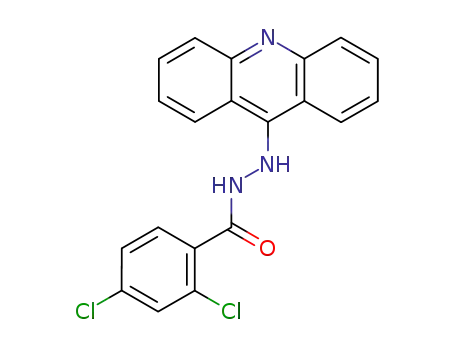 Molecular Structure of 69818-34-4 (N'-(acridin-9-yl)-2,4-dichlorobenzohydrazide)