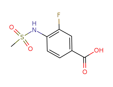 3- 플루오로 -4- (메틸 술 포닐 아미도) 벤조산
