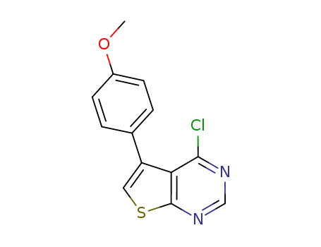 4-Chloro-5-(4-methoxy-phenyl)-thieno[2,3-d]-pyrimidine