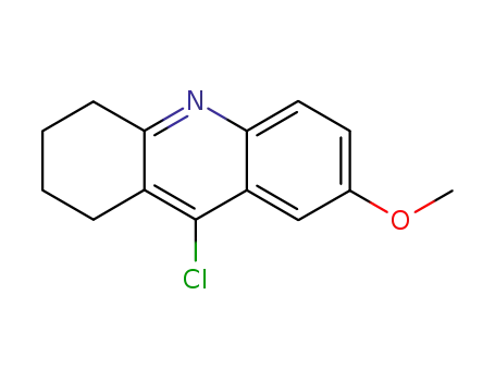 Molecular Structure of 53618-65-8 (9-chloro-7-methoxy-1,2,3,4-tetrahydroacridine)