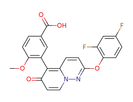Benzoic acid, 3-[2-(2,4-difluorophenoxy)-6-oxo-6H-pyrido[1,2-b]pyridazin-5-yl]-4-Methoxy-