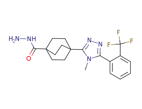 4-{4-methyl-5-[2-(trifluoromethyl)phenyl]-4H-1,2,4-triazol-3-yl}bicyclo[2.2.2]octane-1-carbohydrazide