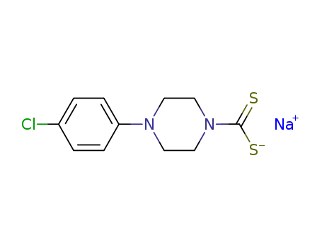 1-Piperazinecarbodithioic acid, 4-(4-chlorophenyl)-, sodium salt (1:1)