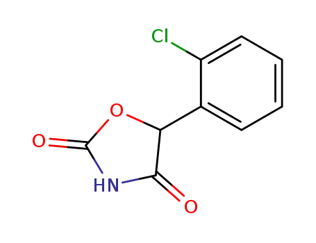 Molecular Structure of 82128-86-7 (5-(2-chlorophenyl)oxazolidine-2,4-dione)