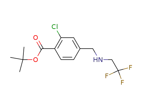 tert-butyl 2-chloro-4-((2,2,2-trifluoroethylamino)methyl)benzoate