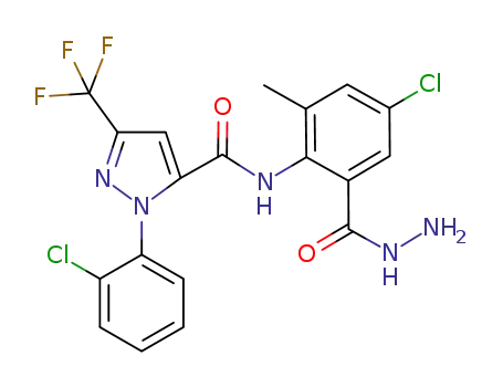 N-[4-chloro-2-(hydrazinocarbonyl)-6-methylphenyl]-1-(2-chlorophenyl)-3-trifluoromethyl-1H-pyrazole-5-carboxamide