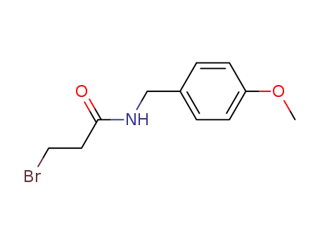 3-bromo-N-[(4-methoxyphenyl)methyl]propanamide