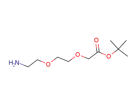 Molecular Structure of 1122484-77-8 ([2-(2-aminoethoxy)ethoxy]acetic acid tert-butyl ester)