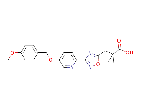 3-(3-(5-((4-METHOXYBENZYL)OXY)PYRIDIN-2-YL)-1,2,4-OXADIAZOL-5-YL)-2,2-DIMETHYLPROPANOIC ACID