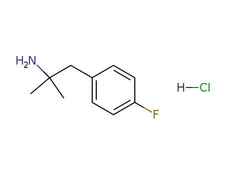 Molecular Structure of 2413-54-9 (1-(4-FLUOROPHENYL)-2-METHYL-2-AMINOPROPANE HYDROCHLORIDE)