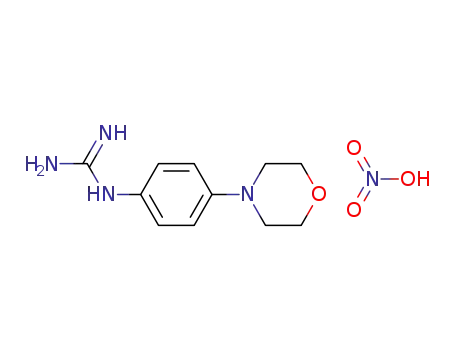 Guanidine, [4-(4-morpholinyl)phenyl]-, mononitrate