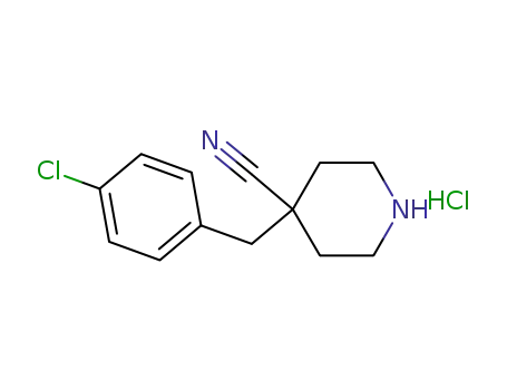 4-(4-chlorobenzyl)piperidine-4-carbonitrile hydrochloride
