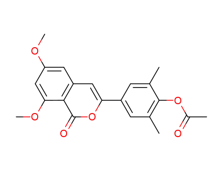 acetic acid 4-(6,8-dimethoxy-1-oxo-1H-isochromen-3-yl)-2,6-dimethyl-phenyl ester
