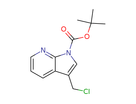1H-Pyrrolo[2,3-b]pyridine-1-carboxylic acid, 3-(chloromethyl)-, 1,1-dimethylethyl ester