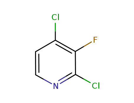 Molecular Structure of 628691-85-0 (2,4-dichloro-3-fluoropyridine)