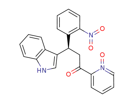 (R)-2-(3-(1H-indol-3-yl)-3-(2-nitrophenyl)propanoyl)pyridine-1-oxide