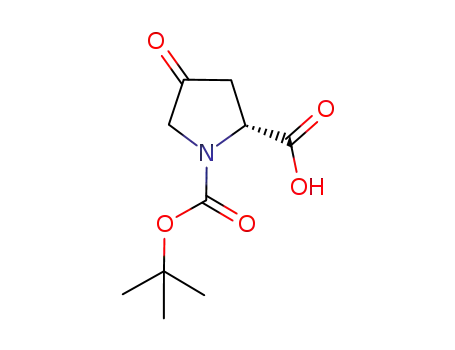 Molecular Structure of 364077-84-9 ((R)-4-OXO-PYRROLIDINE-1,2-DICARBOXYLIC ACID 1-TERT-BUTYL ESTER)