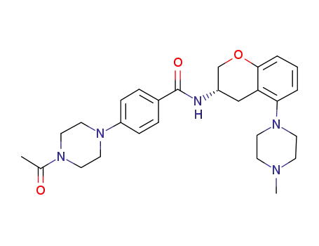 (S)-N-[5-(4-Methylpiperazin-1-yl)-3,4-dihydro-2H-1-benzopyran-3-yl]-4-(4-acetylpiperazin-1-yl)benzamide