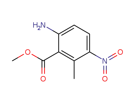 Benzoic acid, 6-amino-2-methyl-3-nitro-, methyl ester (9CI)