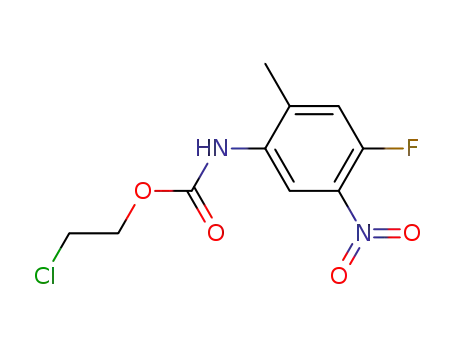 2-chloroethyl-N-[(4-fluoro-2-methyl-5-nitro)phenyl]-carbamate