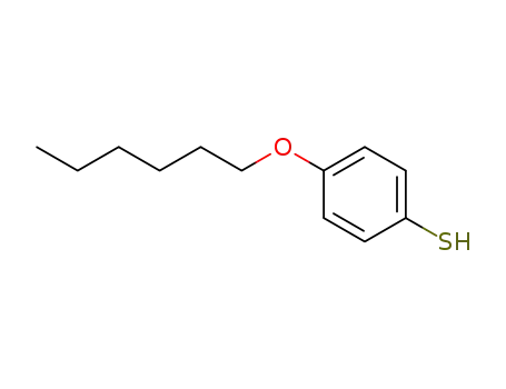 Molecular Structure of 1135-49-5 (Benzenethiol, 4-(hexyloxy)-)