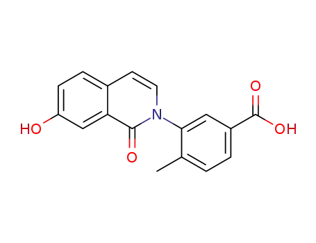 Benzoic acid, 3-(7-hydroxy-1-oxo-2(1H)-isoquinolinyl)-4-methyl-