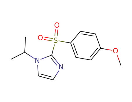 Molecular Structure of 121346-84-7 (1H-Imidazole, 2-[(4-methoxyphenyl)sulfonyl]-1-(1-methylethyl)-)
