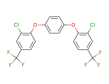 Molecular Structure of 63364-73-8 (Benzene, 1,4-bis[2-chloro-4-(trifluoromethyl)phenoxy]-)