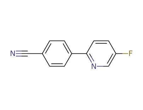 Molecular Structure of 1046789-38-1 (4-(5-fluoropyridin-2-yl)benzonitrile)