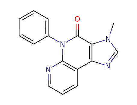 Molecular Structure of 139360-51-3 (3-methyl-5-phenyl-3,5-dihydro-4H-imidazo[4,5-c][1,8]naphthyridin-4-one)