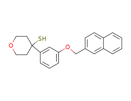 2H-Pyran-4-thiol, tetrahydro-4-[3-(2-naphthalenylmethoxy)phenyl]-