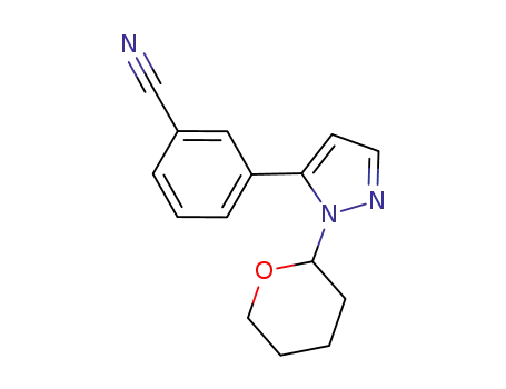 3-[2-(tetrahydropyran-2-yl)-2H-pyrazol-3-yl]benzonitrile
