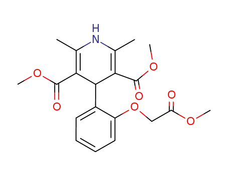 4-(2-methoxycarbonylmethoxy-phenyl)-2,6-dimethyl-1,4-dihydro-pyridine-3,5-dicarboxylic acid dimethyl ester