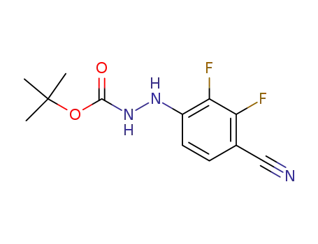 N'-(4-cyano-2,3-difluoro-phenyl)-hydrazinecarboxylic acid tert-butyl ester