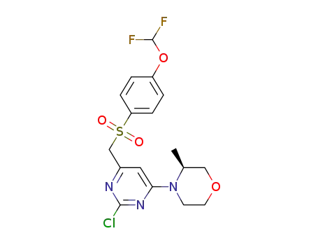 (S)-4-[2-chloro-6-((4-(difluoromethoxy)phenylsulfonyl)methyl)pyrimidin-4-yl]-3-methylmorpholine