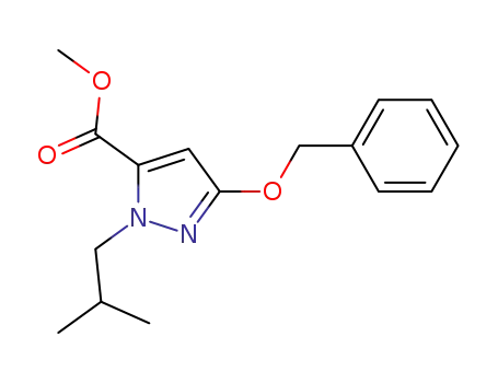 methyl 3-(benzyloxy)-1-isobutyl-1H-pyrazole-5-carboxylate