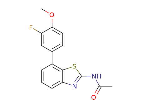 N-(7-(3-fluoro-4-methoxyphenyl)-1,3-benzothiazol-2-yl)acetamide
