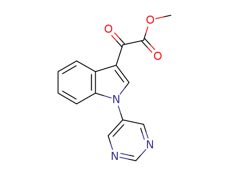 1-(5-pyrimidinyl)-indol-3-yl glyoxylic methyl ester