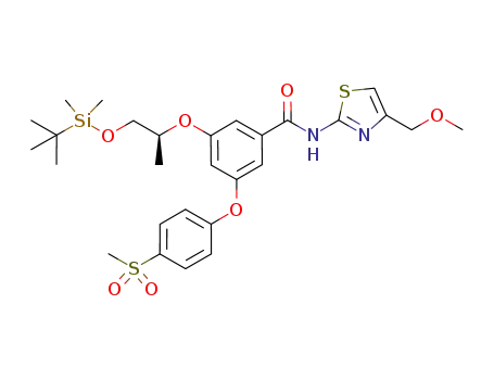 3-[(1S)-2-{[tert-butyl(dimethyl)silyl]oxy}-1-methylethoxy]-N-[4-(methoxymethyl)-1,3-thiazol-2-yl]-5-[4-(methylsulfonyl)phenoxy]benzamide